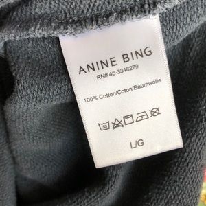 Anine Bing Metallic Graphic Sweatshirt